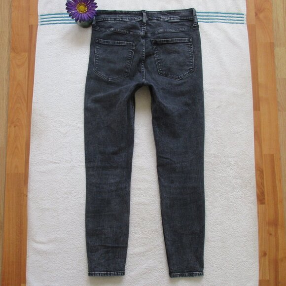 GAP Jeans Size 6/28 High Rise Universal Legging Gray Denim - Picture 9 of 13